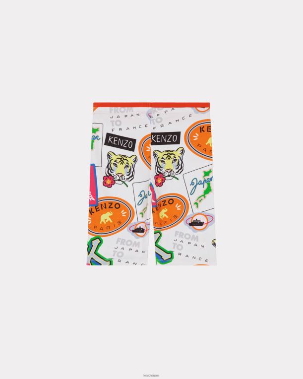 Kenzo أطفال شورت دورة الرحلة بيج فاتح 84BVD761
