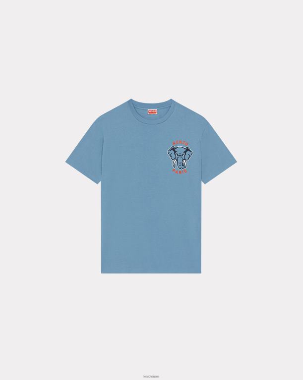 Kenzo رجال تي شيرت على شكل فيل الغابة ازرق سماوي 84BVD77