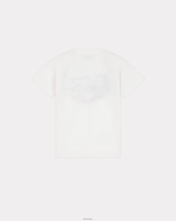 Kenzo أطفال تي شيرت قوس قزح أبيض 84BVD790