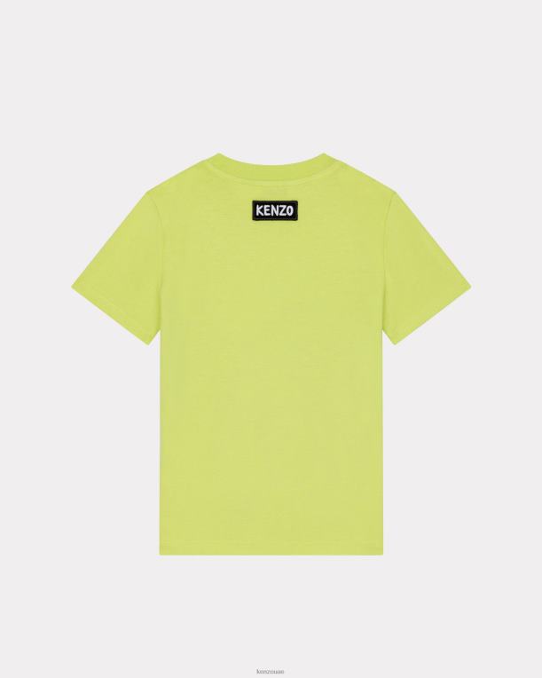 Kenzo أطفال تي شيرت الرحلة الفستق 84BVD796