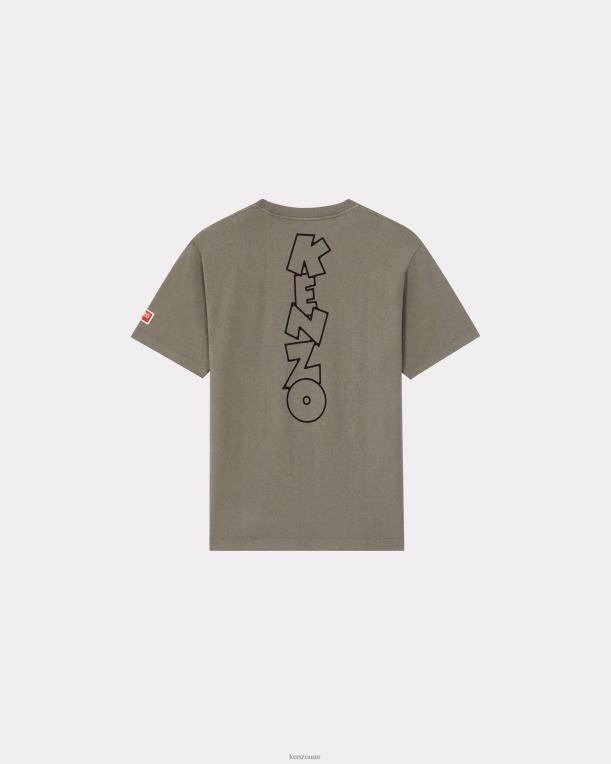 Kenzo رجال تي شيرت بوكي رمادي ضبابي 84BVD7