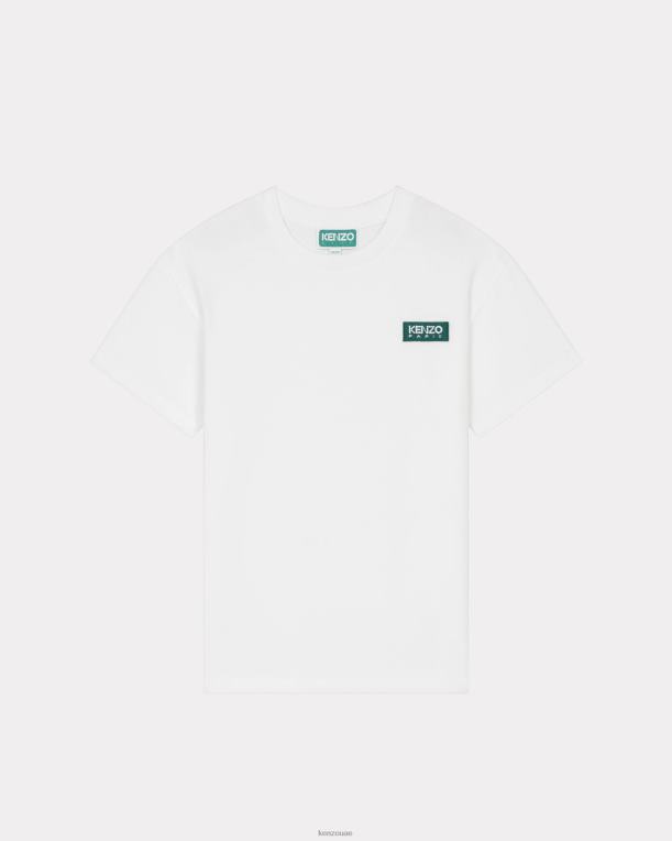 Kenzo أطفال تي شيرت باريس أبيض 84BVD800