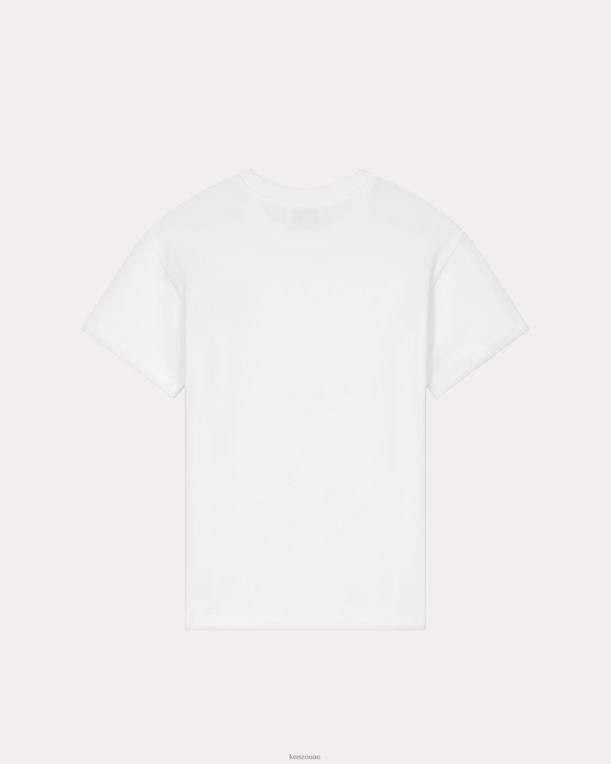 Kenzo أطفال تي شيرت باريس أبيض 84BVD800