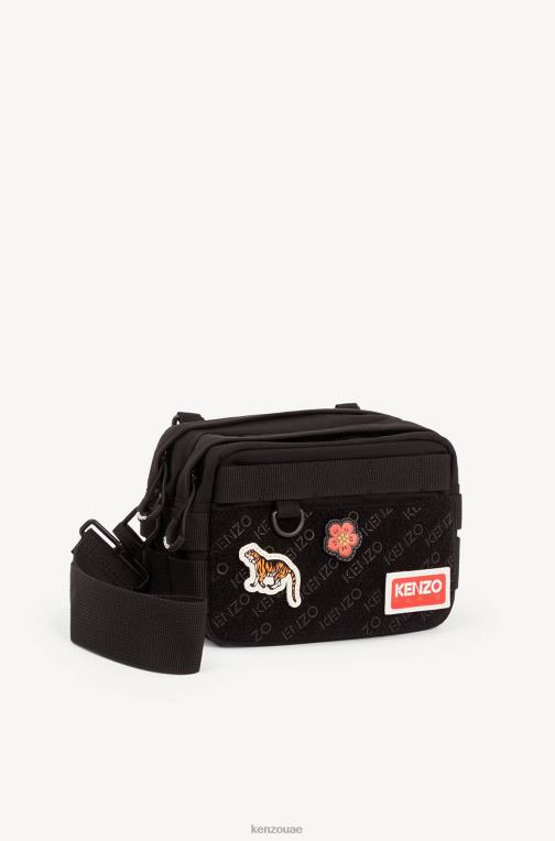 Kenzo رجال حقيبة الغابة أسود 84BVD813