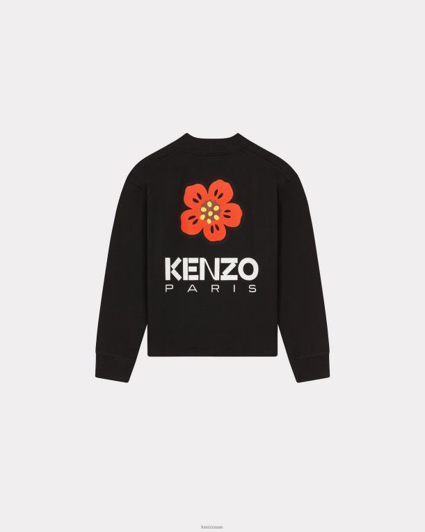 Kenzo رجال سترة بوكي فلاور أسود 84BVD81