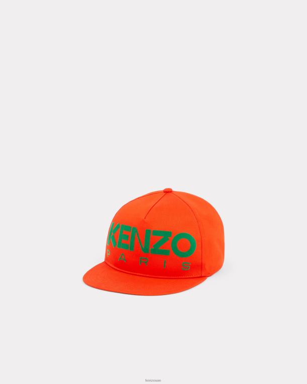 Kenzo للجنسين قبعة بيسبول باريس أحمر متوسط 84BVD841