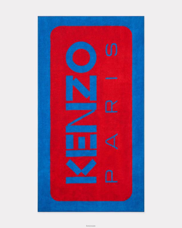 Kenzo للجنسين منشفة الشاطئ باريس أحمر حار 84BVD872