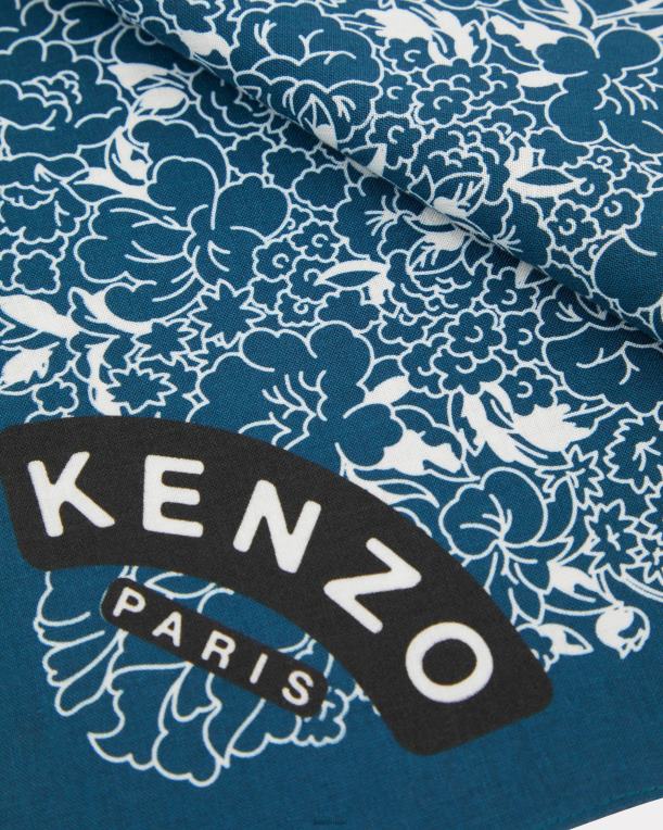 Kenzo للجنسين وشاح باندانا الفيل بطة زرقاء 84BVD902