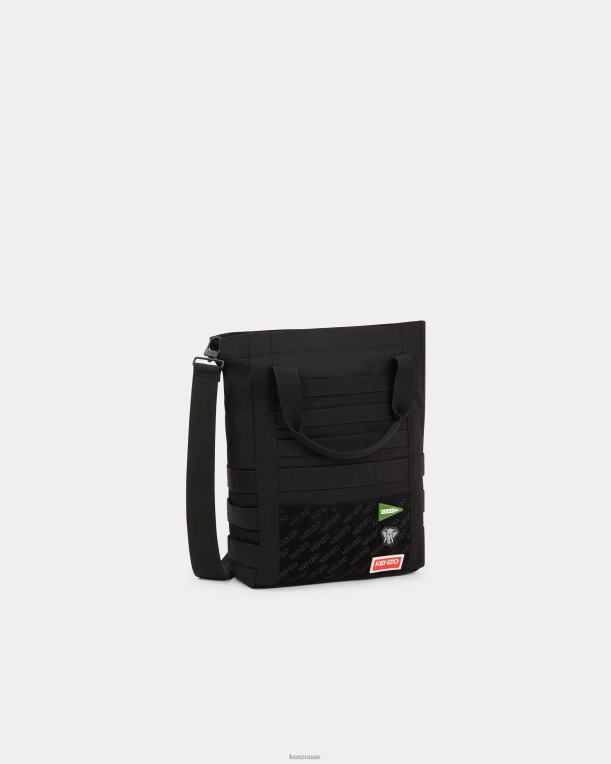 Kenzo رجال حقيبة الغابة أسود 84BVD903