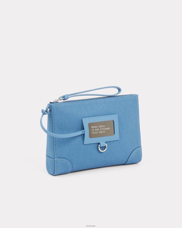 Kenzo للجنسين باريس حزام المعصم المحفظة ازرق سماوي 84BVD923