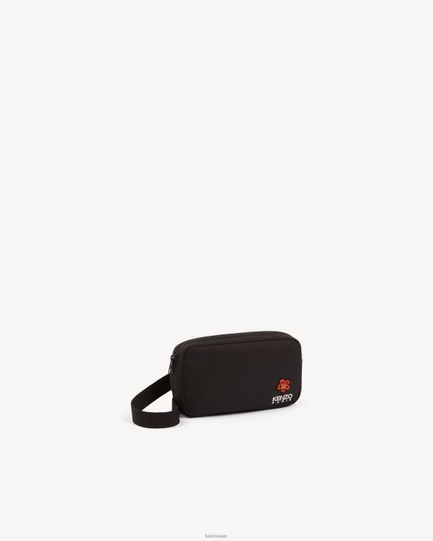 Kenzo رجال حقيبة كروس كريست أسود 84BVD935