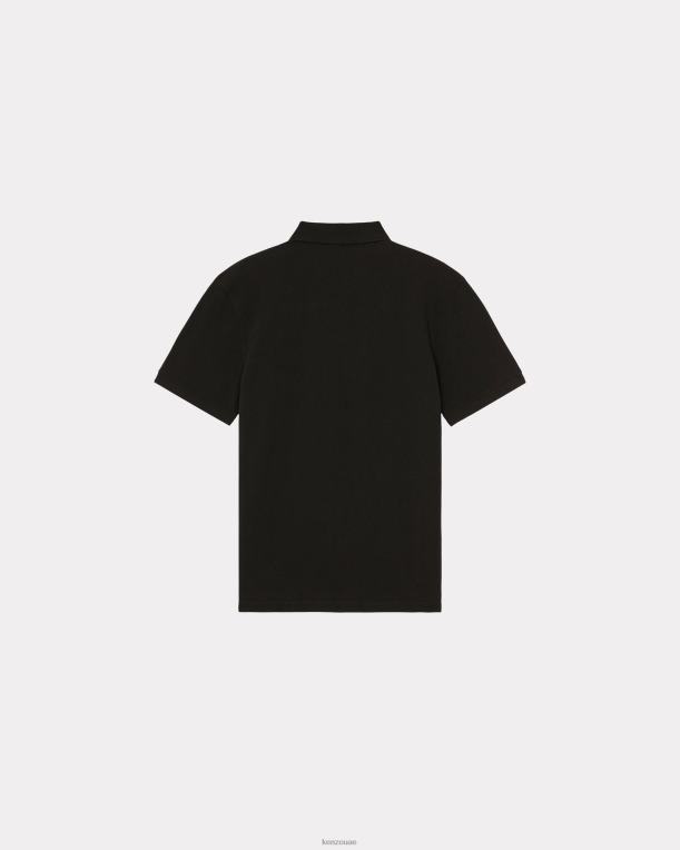 Kenzo رجال قميص بولو باريس أسود 84BVD94
