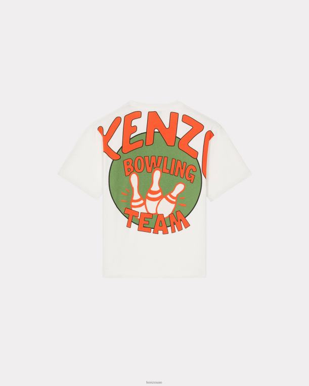 Kenzo رجال تيشيرت بولينج كبير الحجم قبالة الأبيض 84BVD98
